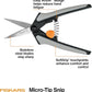 Fiskars 15pc Micro-Tip Pruning Snip Set, Precision Stainless Steel Blades, Softgrip Handles for Deadheading, Trimming & Shaping Small Plants