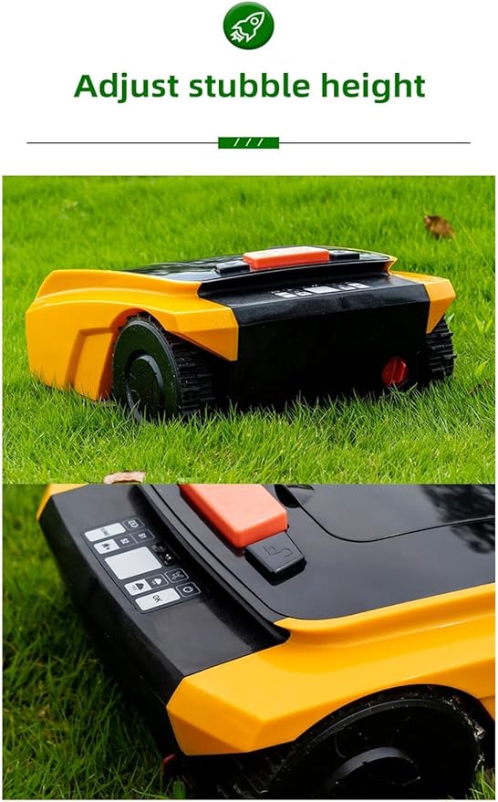 Cordless Electric Lawn Trimmer, Lawn Mower Automatic Rechargeable Robot Mower with Docking Station Smart App Control Gardening Tools for Golf Course and Garden Lightweight Low Noise Easy to use