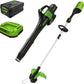 Greenworks 60V 13" Cordless String Trimmer & Leaf Blower Combo Kit, 4.0 Ah Battery and Charger Included