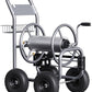 Giraffe Tools Hose Reel Cart, Hose Cart with Wheels Heavy Duty, Industrial Hose Reels for Outside, 250-Feet of 5/8" Hose Capacity, Hose Guide Pre-Installed, Grey