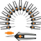 Fiskars 15pc Micro-Tip Pruning Snip Set, Precision Stainless Steel Blades, Softgrip Handles for Deadheading, Trimming & Shaping Small Plants